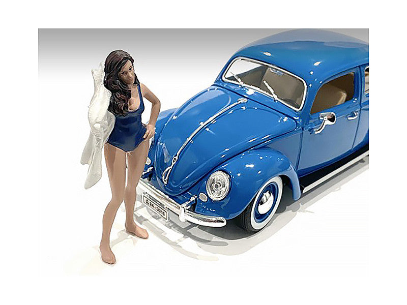 Beach Girl Katy Figurine for 1/24 Scale Models by American Diorama by American Diorama