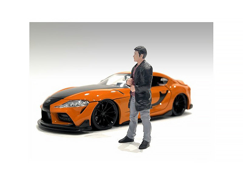 "Car Meet 3" Figurine 3 for 1/24 Scale Models by American Diorama by American Diorama