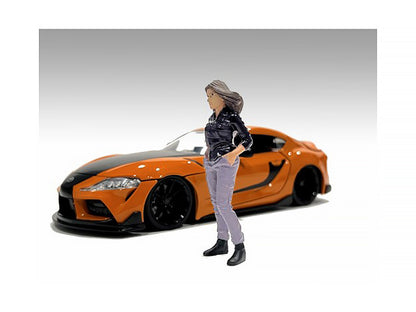 "Car Meet 3" Figurine 5 for 1/24 Scale Models by American Diorama by American Diorama