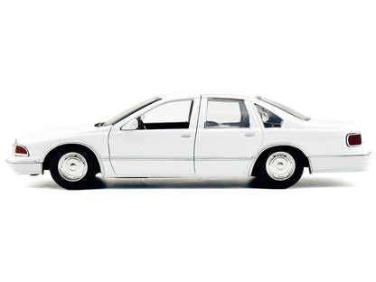 1993 Chevrolet Caprice Police Car Unmarked White "Custom Builder's Kit" Series 1/24 Diecast Model Car by Motormax by Motormax