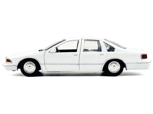 1993 Chevrolet Caprice Police Car Unmarked White "Custom Builder's Kit" Series 1/24 Diecast Model Car by Motormax by Motormax