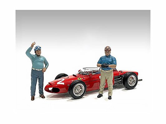 "Racing Legends" 50's Set of 2 Diecast Figures for 1/43 Scale Models by American Diorama by American Diorama
