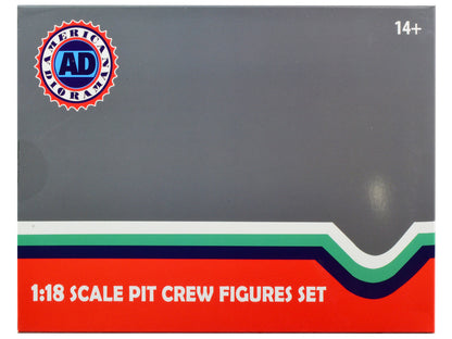 Formula One F1 Pit Crew 7 Figure Set Team Blue Release III for 1/18 Scale Models by American Diorama by American Diorama