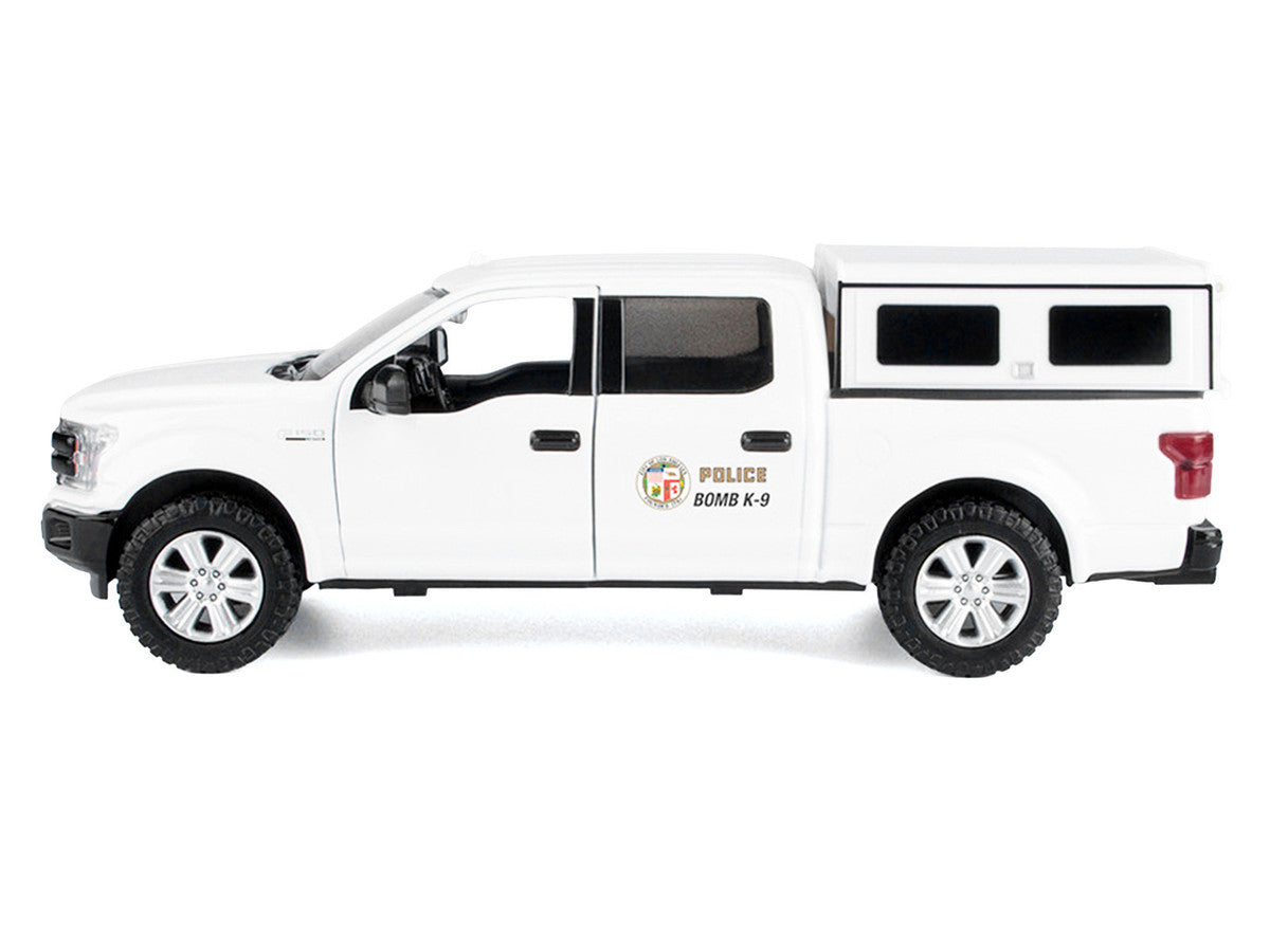 2019 Ford F-150 Lariat Crew Cab Pickup Truck "Los Angeles Police Department Bomb Squad" White "Law Enforcement and Public Service" Series 1/24-1/27 Diecast Model Car by Motormax by Motormax