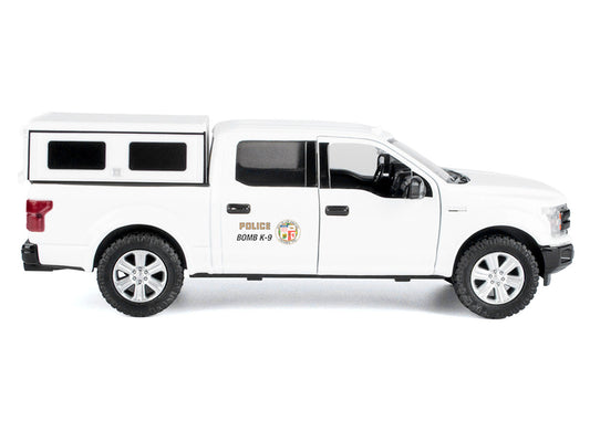 2019 Ford F-150 Lariat Crew Cab Pickup Truck "Los Angeles Police Department Bomb Squad" White "Law Enforcement and Public Service" Series 1/24-1/27 Diecast Model Car by Motormax by Motormax