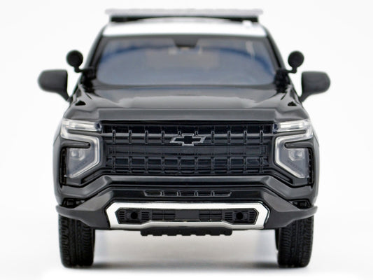 2025 Chevrolet Tahoe Police Pursuit Vehicle "Los Angeles Police Department (LAPD)" Black and White "Law Enforcement and Public Service" Series 1/24 Diecast Model Car by Motormax by Motormax