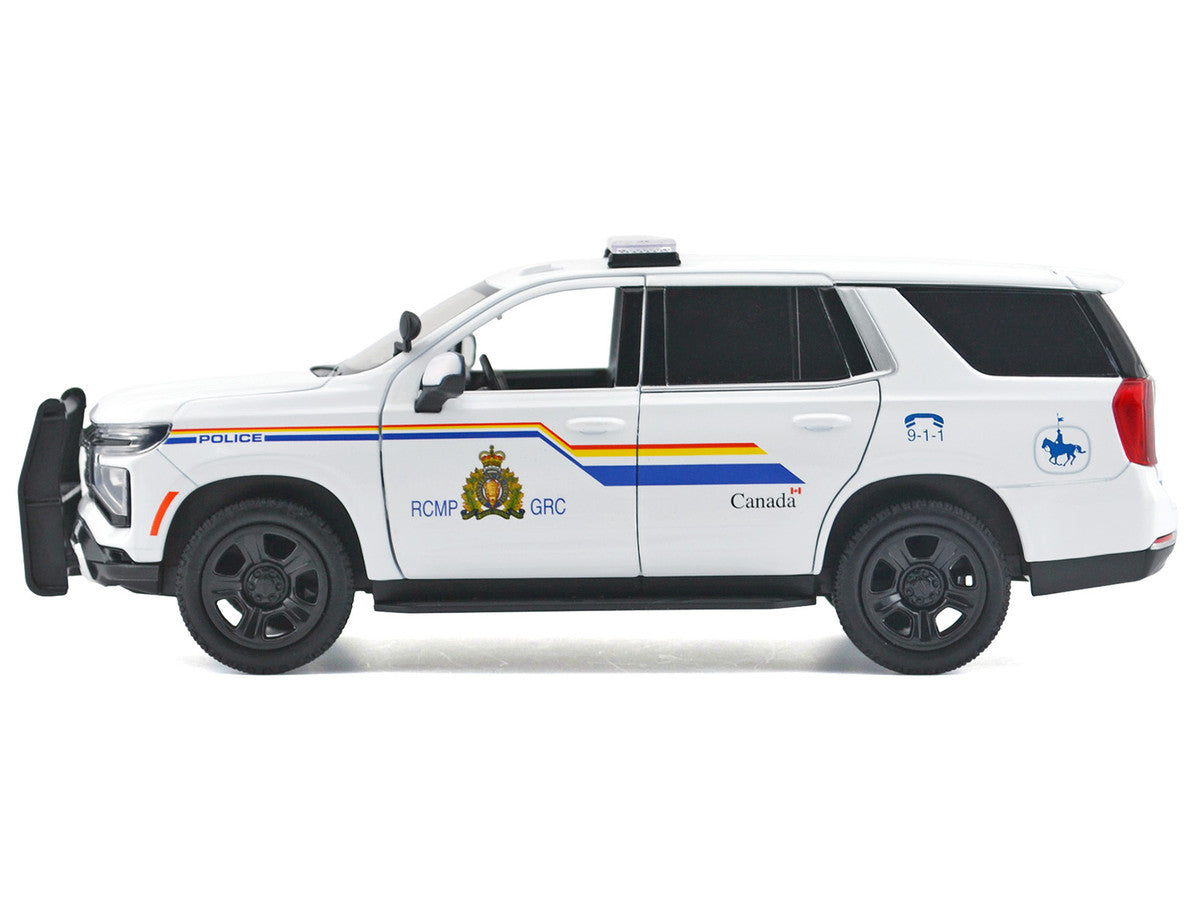 2025 Chevrolet Tahoe PPV with Light Bar "RCMP Royal Canadian Mounted Police" White "Law Enforcement and Public Service" Series 1/24 Diecast Model Car by Motormax by Motormax