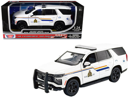 2025 Chevrolet Tahoe PPV with Light Bar "RCMP Royal Canadian Mounted Police" White "Law Enforcement and Public Service" Series 1/24 Diecast Model Car by Motormax by Motormax