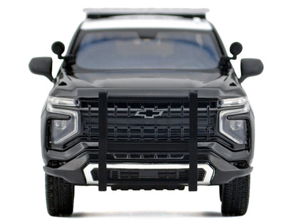 2025 Chevrolet Tahoe Police Pursuit Vehicle "California Highway Patrol" Black and White "Law Enforcement and Public Service" Series 1/24 Diecast Model Car by Motormax by Motormax