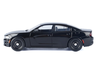 2023 Dodge Charger Pursuit Police Car Black "Custom Builder's Kit - Law Enforcement and Public Service" Series 1/24 Diecast Model Car by Motormax by Motormax