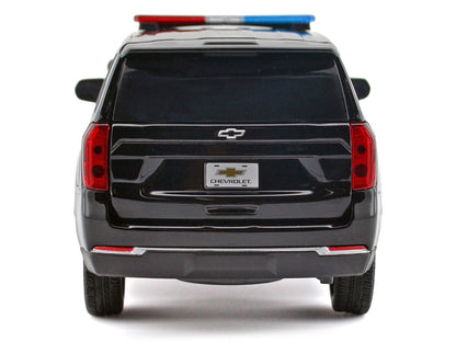 2025 Chevrolet Tahoe PPV Black "Custom Builder's Kit - Law Enforcement and Public Service" Series 1/24 Diecast Model Car by Motormax by Motormax