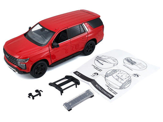 2025 Chevrolet Tahoe PPV Red "Custom Builder's Kit - Law Enforcement and Public Service" Series 1/24 Diecast Model Car by Motormax by Motormax