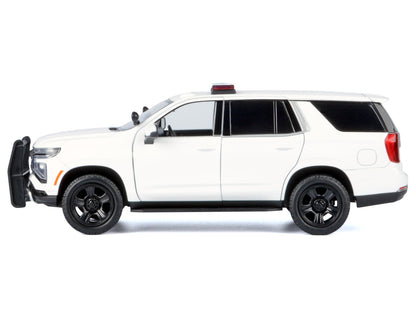 2025 Chevrolet Tahoe PPV White "Custom Builder's Kit - Law Enforcement and Public Service" Series 1/24 Diecast Model Car by Motormax by Motormax