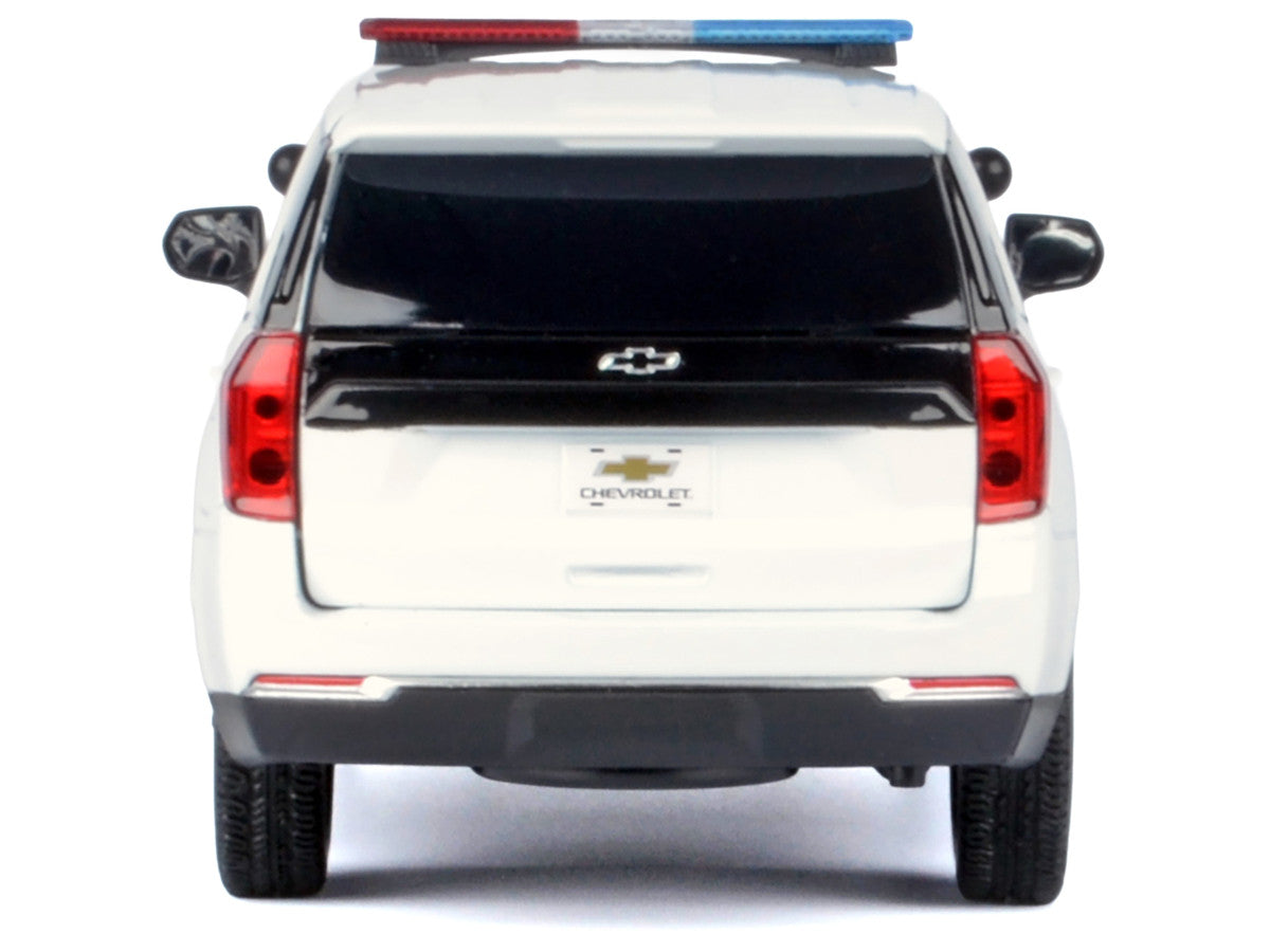 2025 Chevrolet Tahoe PPV White "Custom Builder's Kit - Law Enforcement and Public Service" Series 1/24 Diecast Model Car by Motormax by Motormax