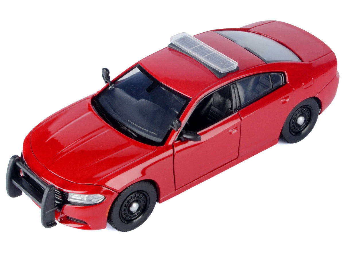 2023 Dodge Charger Pursuit Police Car Red "Law Enforcement and Public Service" Series 1/24 Diecast Model Car by Motormax by Motormax