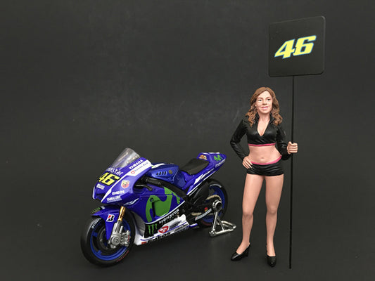 Paddock Girl Figure For 1:18 Scale Models by American Diorama by American Diorama