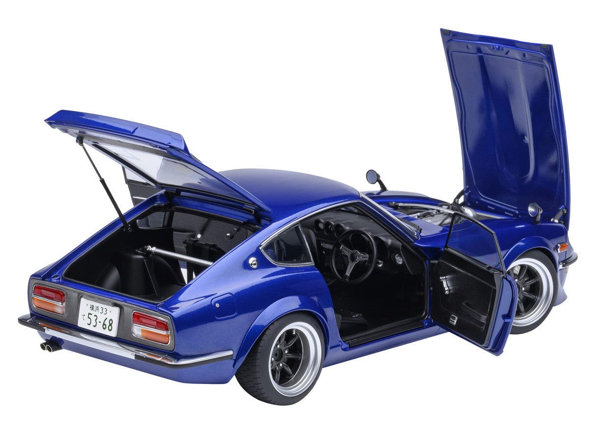 Nissan Fairlady Z RHD (Right Hand Drive) "Akuma No Z" Blue Metallic "Wangan Midnight - Comic #1 Version" Manga 1/18 Model Car by Autoart by Autoart