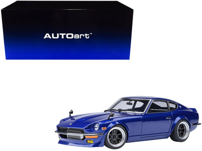 Nissan Fairlady Z RHD (Right Hand Drive) "Akuma No Z" Blue Metallic "Wangan Midnight - Comic #1 Version" Manga 1/18 Model Car by Autoart by Autoart