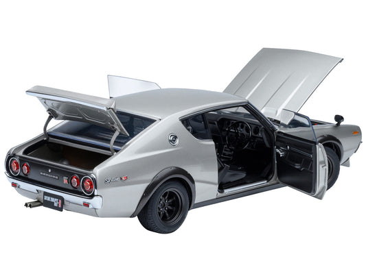Nissan Skyline 2000GT-R (KPGC110) Tuned Version RHD (Right Hand Drive) Silver Metallic 1/18 Model Car by Autoart by Autoart