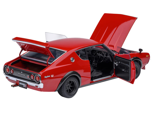 Nissan Skyline 2000GT-R (KPGC110) Tuned Version RHD (Right Hand Drive) Red 1/18 Model Car by Autoart by Autoart
