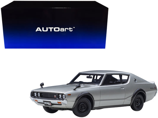 Nissan Skyline 2000GT-R (KPGC110) RHD (Right Hand Drive) Silver Metallic 1/18 Model Car by Autoart by Autoart