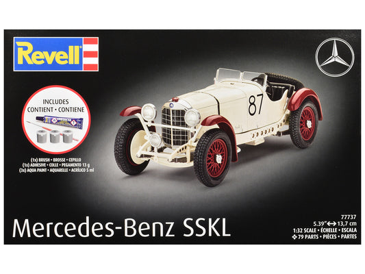 Level 4 Model Kit Mercedes-Benz SSKL All-Included Kit 1/32 Scale Model by Revell by Revell