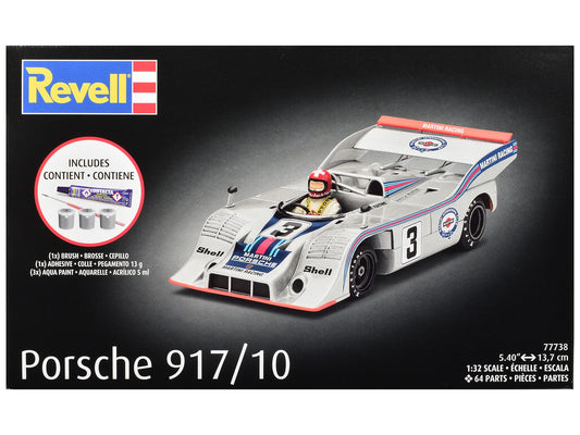 Level 4 Model Kit Porsche 917/10 All-Included Kit 1/32 Scale Model by Revell by Revell