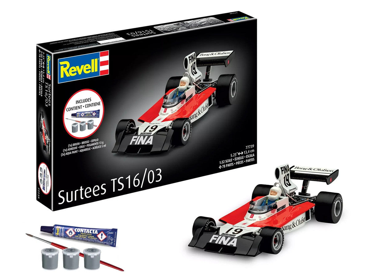 Level 5 Model Kit Surtees TS16/03 All-Included Kit 1/32 Scale Model by Revell by Revell