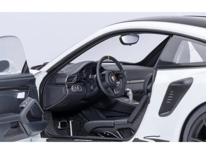 Porsche 911 (991.2) GT3 RS Weissach Package White with Carbon Hood and Top 1/18 Model Car by Autoart by Autoart