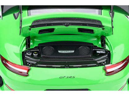 Porsche 911 (991.2) GT3 RS Weissach Lizard Green with Carbon Hood and Top 1/18 Model Car by Autoart by Autoart