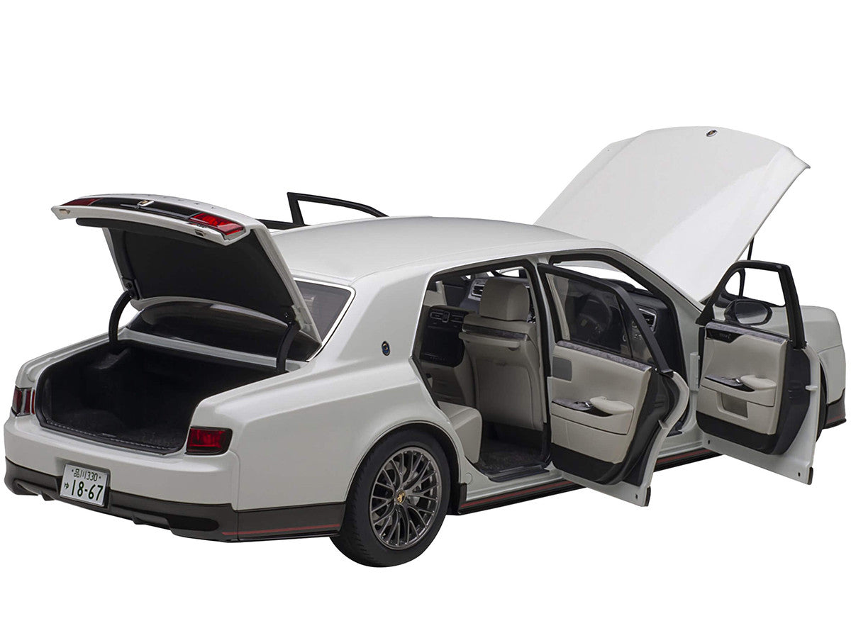 Toyota Century GRMN RHD (Right Hand Drive) Pearl White 1/18 Model Car by Autoart by Autoart