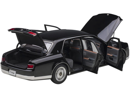 Toyota Century with Curtains RHD (Right Hand Drive) Black Special Edition 1/18 Model Car by Autoart by Autoart