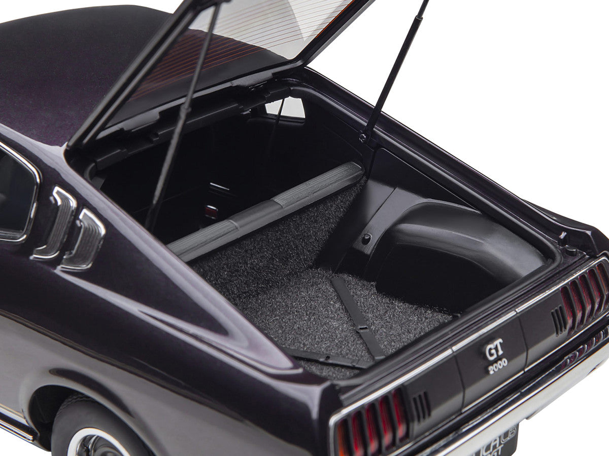 1973 Toyota Celica Liftback 2000GT (RA25) RHD (Right Hand Drive) Dark Purple Metallic 1/18 Model Car by Autoart by Autoart