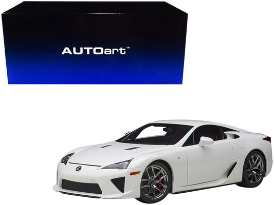 Lexus LFA Whitest White with Red and Black Interior 1/18 Model Car by Autoart by Autoart