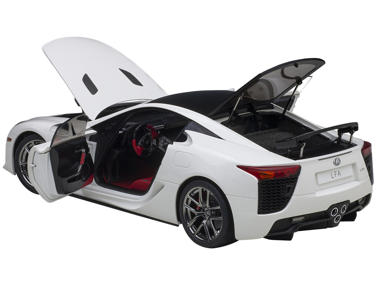 Lexus LFA Whitest White with Carbon Top 1/18 Model Car by Autoart by Autoart