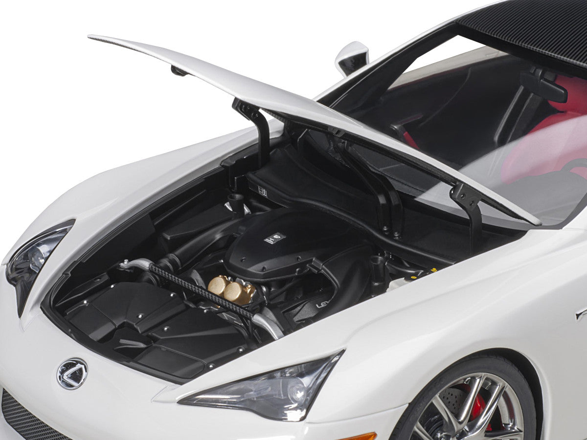 Lexus LFA Whitest White with Carbon Top 1/18 Model Car by Autoart by Autoart