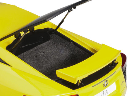 Lexus LFA Pearl Yellow with Red and Black Interior 1/18 Model Car by Autoart by Autoart