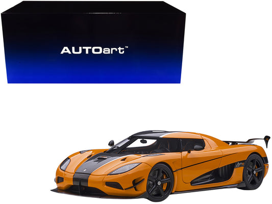 Koenigsegg Agera RS Cone Orange with Black Carbon Accents 1/18 Model Car by Autoart by Autoart