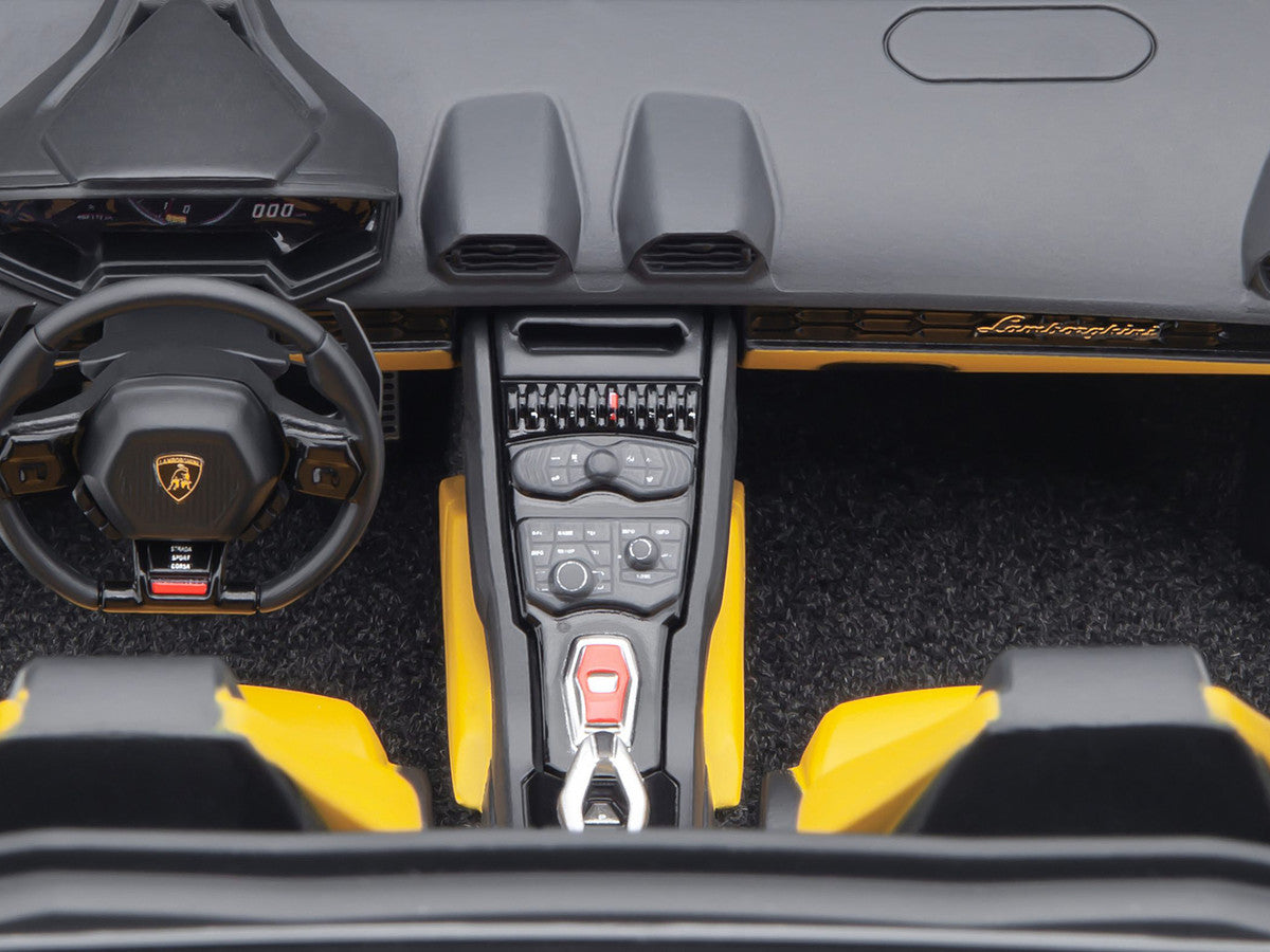 Lamborghini Huracan GT "LB-Silhouette Works" Yellow Metallic with Black Top 1/18 Model Car by Autoart by Autoart