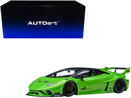 Lamborghini Huracan GT "LB-Silhouette Works" Pearl Green Metallic with Black Top 1/18 Model Car by Autoart by Autoart