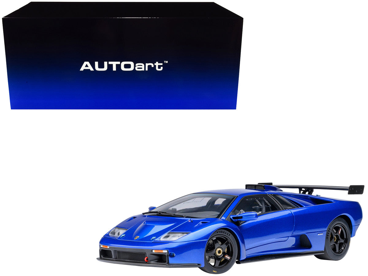 Lamborghini Diablo GTR Monterey Blue Metallic 1/18 Model Car by Autoart by Autoart