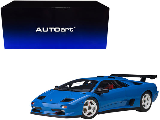 Lamborghini Diablo SV-R Blu Le Mans Blue 1/18 Model Car by Autoart by Autoart