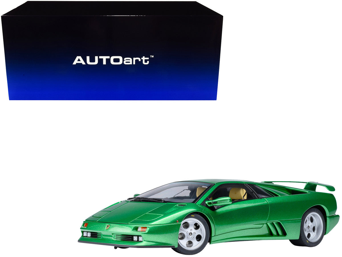 Lamborghini Diablo SE30 Verde Mic/Green Metallic 1/18 Model Car by Autoart by Autoart