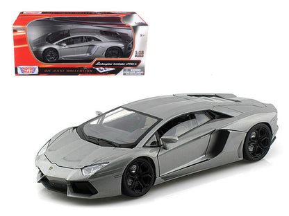Lamborghini Aventador LP700-4 Gray Metallic 1/18 Diecast Model Car by Motormax by Motormax