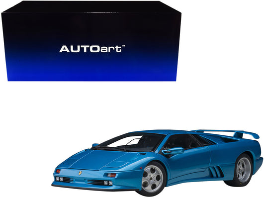 Lamborghini Diablo SE30 Blu Sirena Blue Metallic 1/18 Model Car by Autoart by Autoart