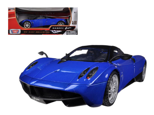 Pagani Huayra Blue with Black Top 1/18 Diecast Model Car by Motormax by Motormax