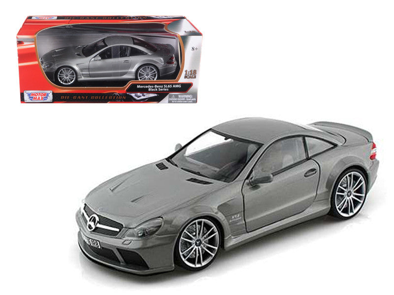 Mercedes SL65 AMG Black Series (R230) Grey 1/18 Diecast Model Car by Motormax by Motormax