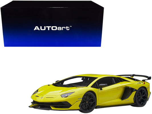 Lamborghini Aventador SVJ Giallo Tenerife / Pearl Yellow 1/18 Model Car by Autoart by Autoart