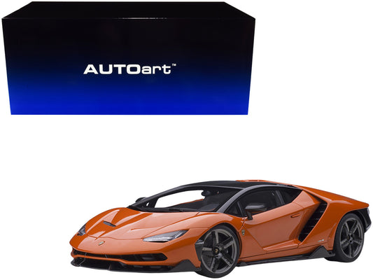 Lamborghini Centenario Arancio Argos / Pearl Orange with Carbon Top 1/18 Model Car by Autoart by Autoart