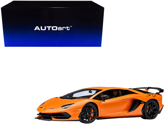 Lamborghini Aventador SVJ Arancio Atlas Pearl Orange 1/18 Model Car by Autoart by Autoart